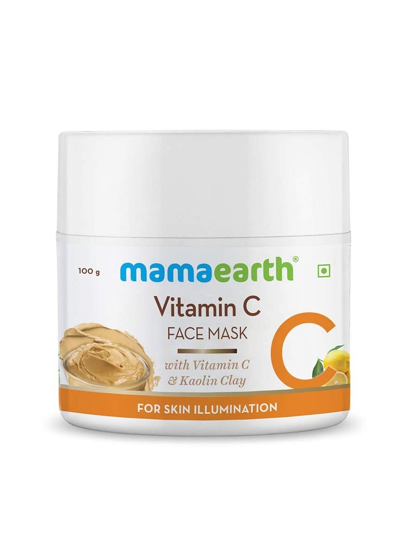 Mamaearth Vitamin C Face Mask With Vitamin C and Kaolin Clay for Skin Illumination - 100 g