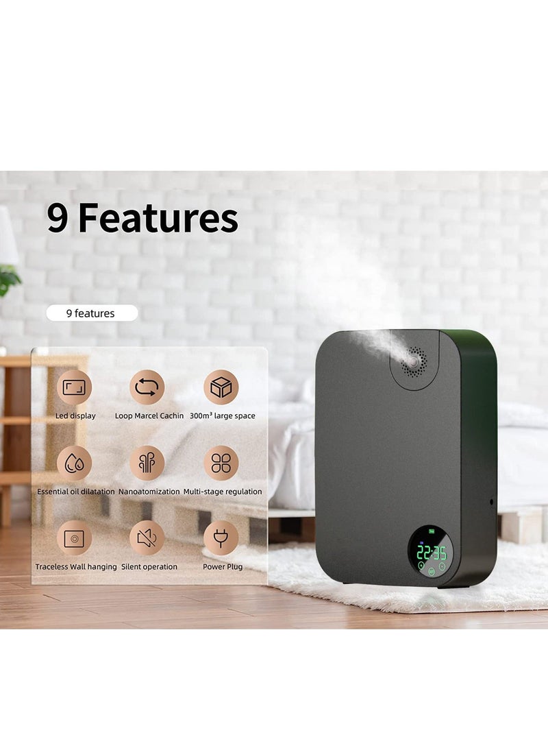 Scent Air Machine, Professional Fragrance Nebulizing Diffusion System, LCD Touch Panel, Waterless Aromatherapy Diffuser Cover Up to 3000 sq ft. Noise<35dba. Cycle Timing Mode