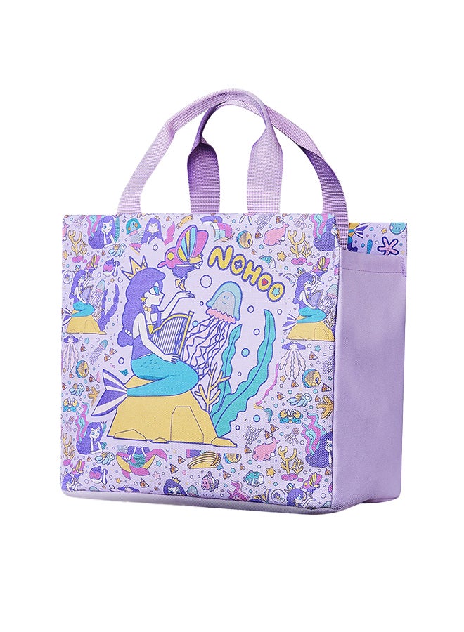 Kids Tuition Bag / Hand Lunch Bag Mermaid - Purple