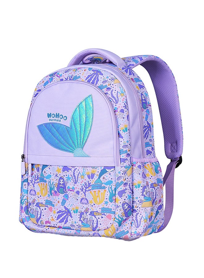 Kids 16 Inch School Bag Mermaid - Purple