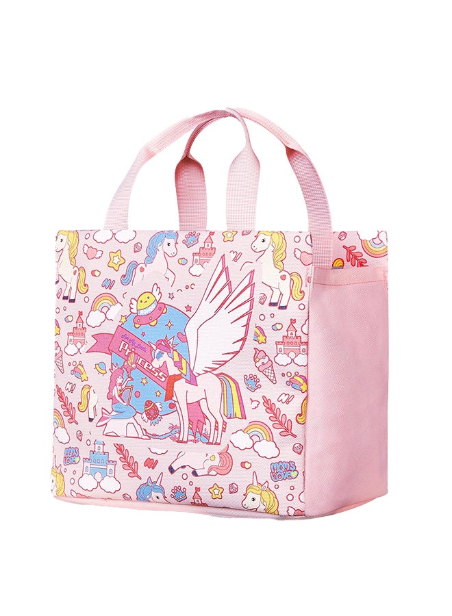 Kids Tuition Bag / Hand Lunch Bag Unicorn - Pink