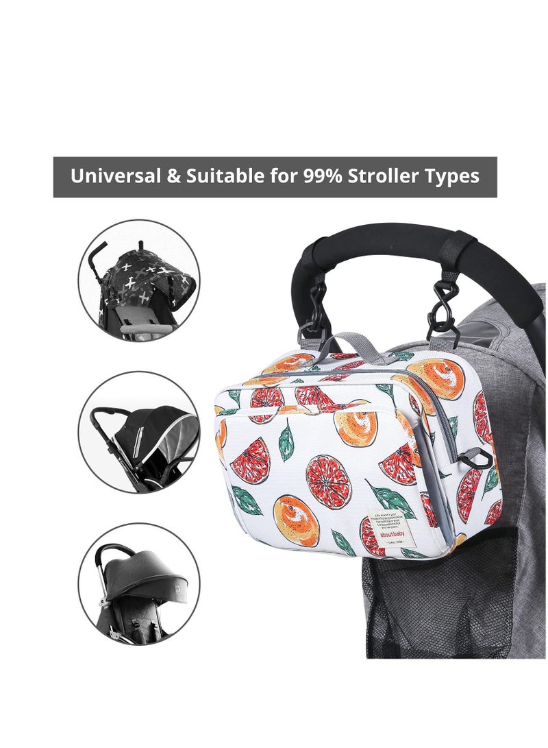Diaper Bag Premium Stroller Organizer Bag with Insulated Pocket Stroller Hooks and Adjustable Strap  Non-Slip Design Universal Fit for Most Strollers Ideal for Diapers Baby Items