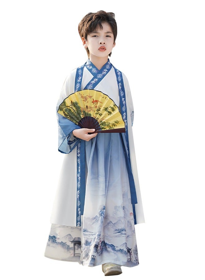 boys robe Hanfu Boys Traditional Chinese Dress School Clothes Style Ancient Children's Performance Students  Modern Hanfu Kids