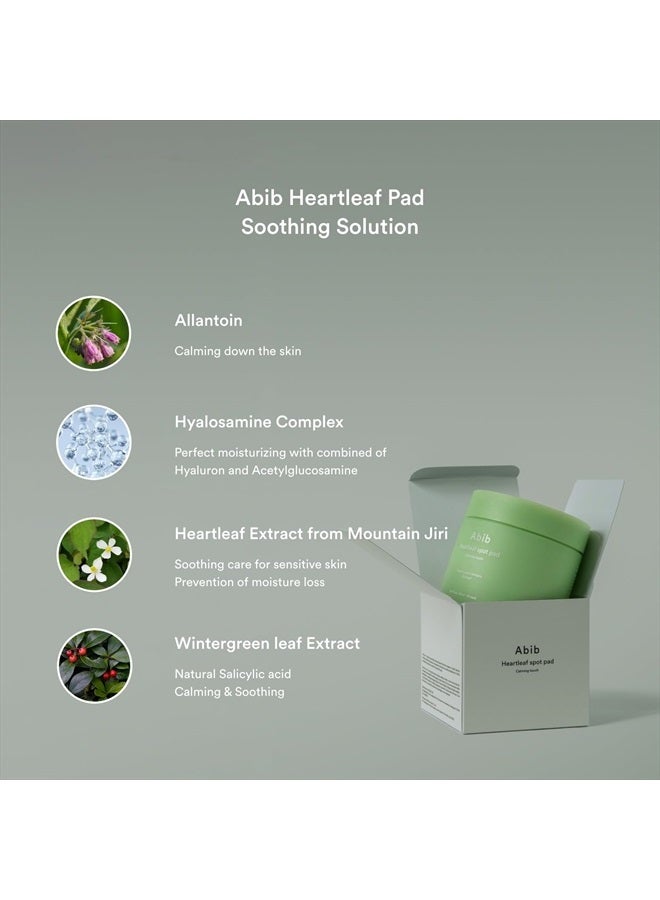 Heartleaf Spot Pad Calming Touch 80 Pads I Toner Pads for Face, Redness Relief, Instant Calming, Moisturizing Facial Toner, Light Texture, Easy to use