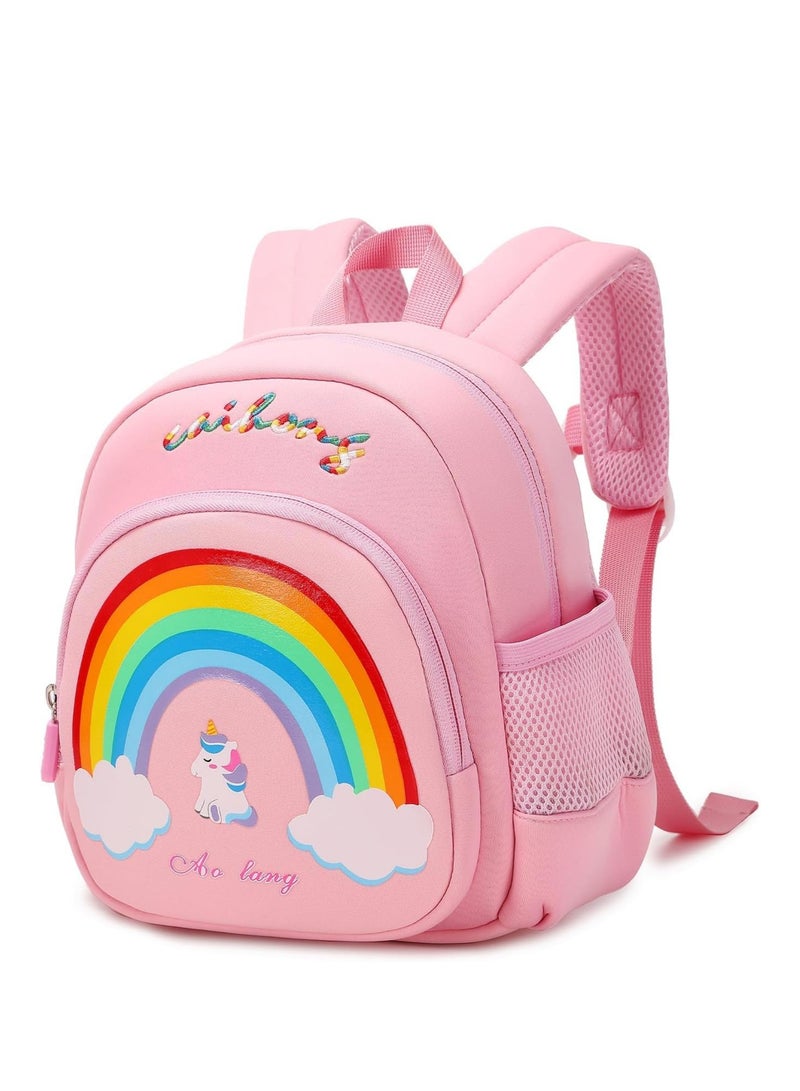 Toddler Unicorn Backpack, Child Backpacks For School & Travel, Kindergarten Elementary Toddler bag, 10