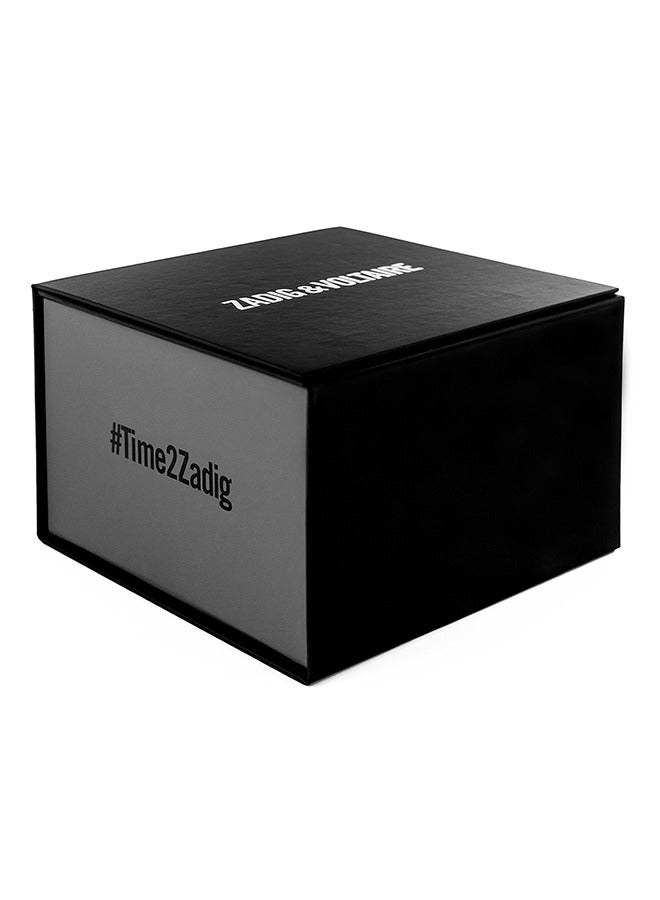 Unisex Zadig & Voltaire Green Nylon Strap Black Watch - ZVF219