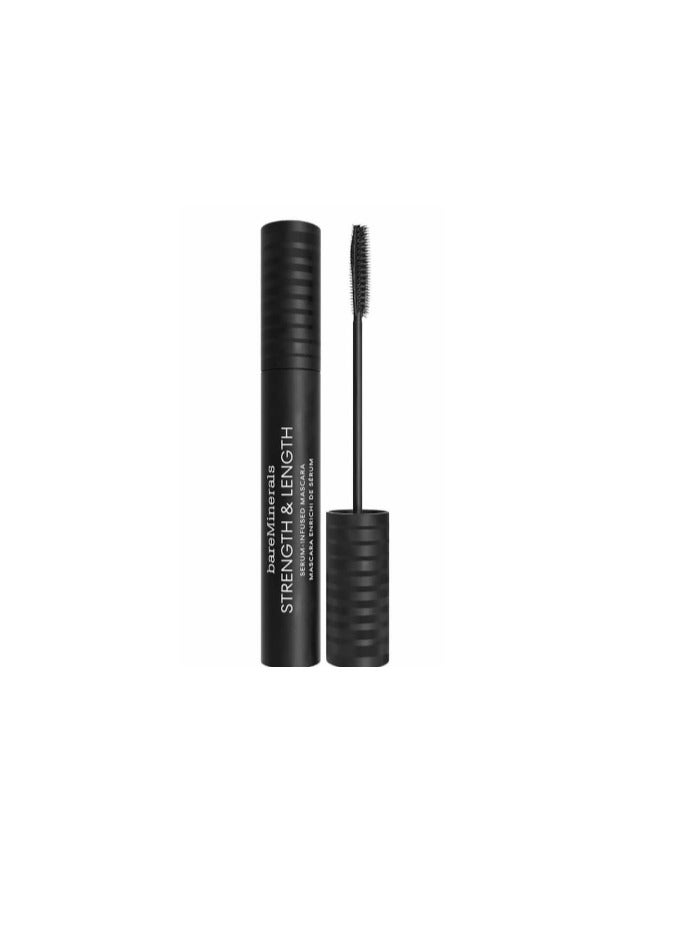 BAREMINERALS STRENGTH & LENGTH SERUM-INFUSED MASCARA - BLACK 8ML