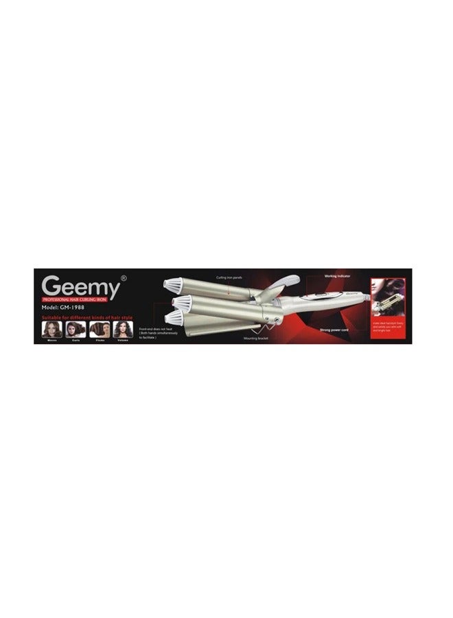 Curling Iron by Geemy, Professional Hair Styler with Variable Temperature