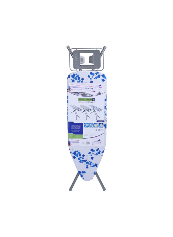 RF8735 Mesh Ironing Board Blue/White/Grey 122x43x9centimeter