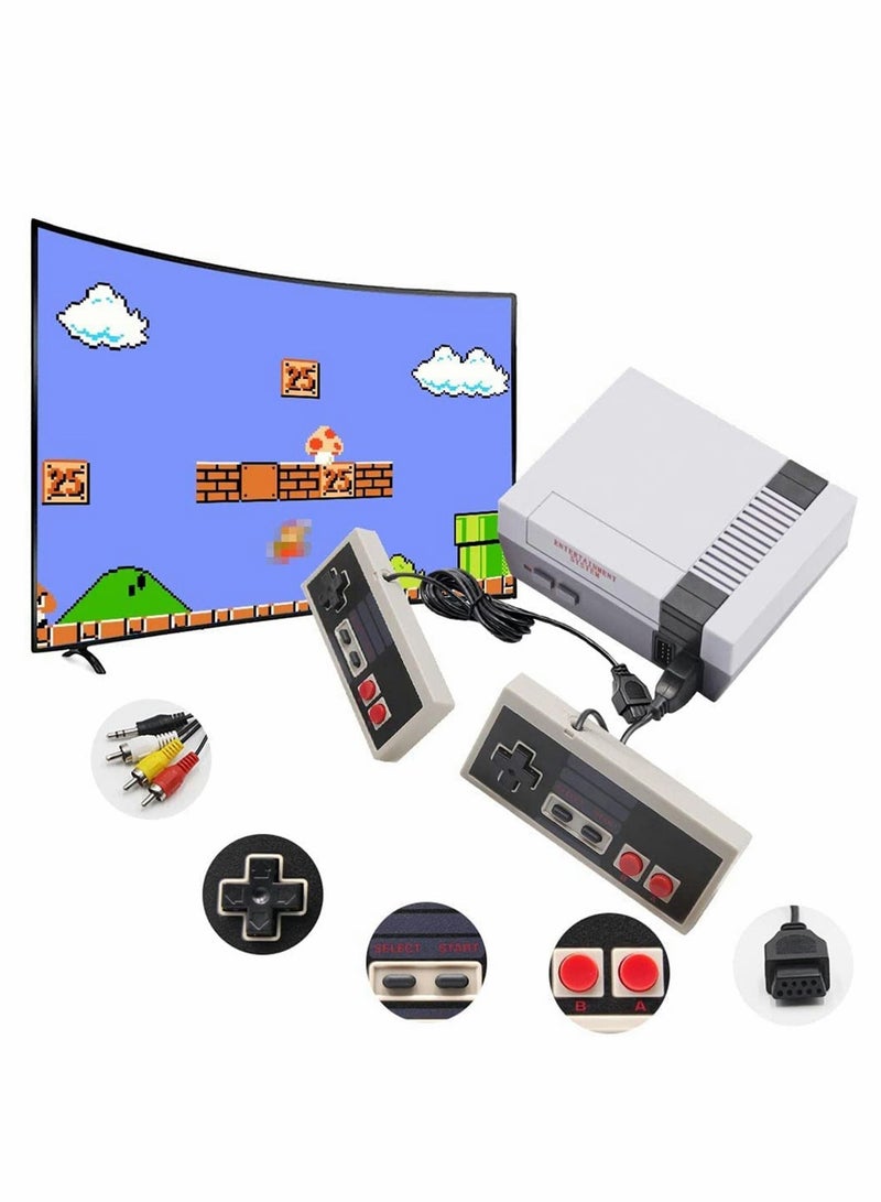 Classic Mini Retro Game Console, Built-in 620 Classic Games and 2 Classic Controller, Bring You Back to Childhood Memories