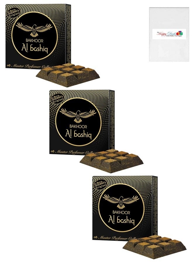 3Pcs Bakhoor Al Bashiq Incense 40GMS