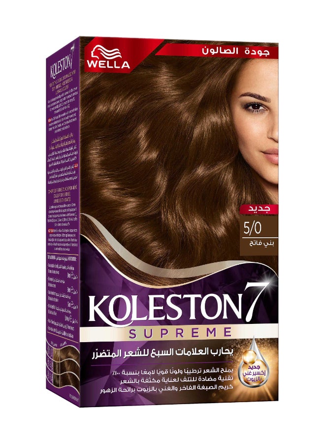 Koleston Supreme Hair Color 5/0 Light Brown