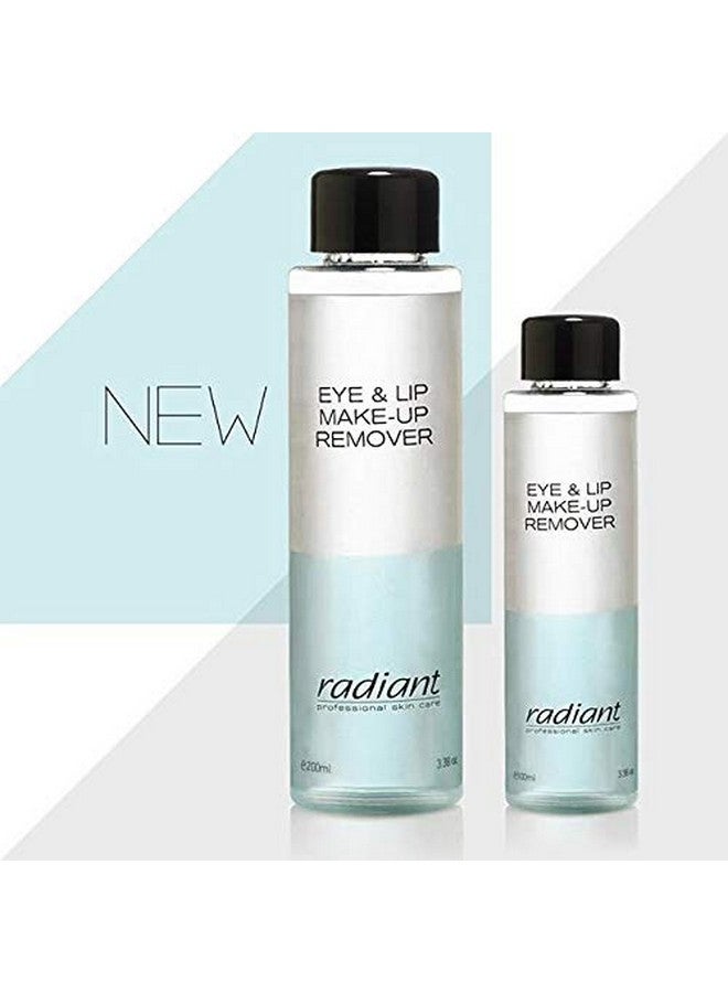 Radiant Professional Eye And Lip Makeup Remover Gentle Face Cleanser For Waterproof Mascara And Lipstick Suitable For Contact Lens Users Enriched With Panthenol 6.76 Fluid Ounces