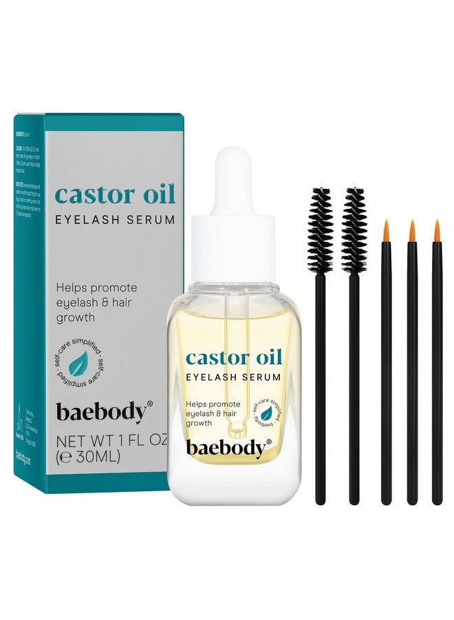Critically Acclaimed Vegan Castor Oil For Eyelashes And Eyebrows Pure Castor Oil Eyebrow And Lash Growth Serum Castor Oil For Hair Growth With Applicator Kit 1 Oz Beauty Gifts For Women