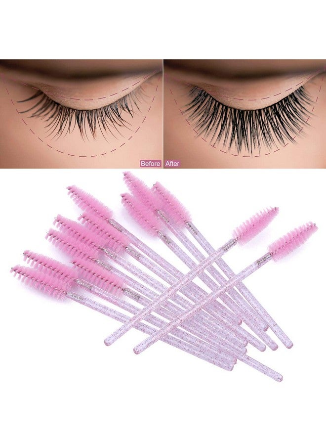 500 Disposable Mascara Wands Eyelash Brush Spoolies For Eyebrow Eye Lash Extension Colorful