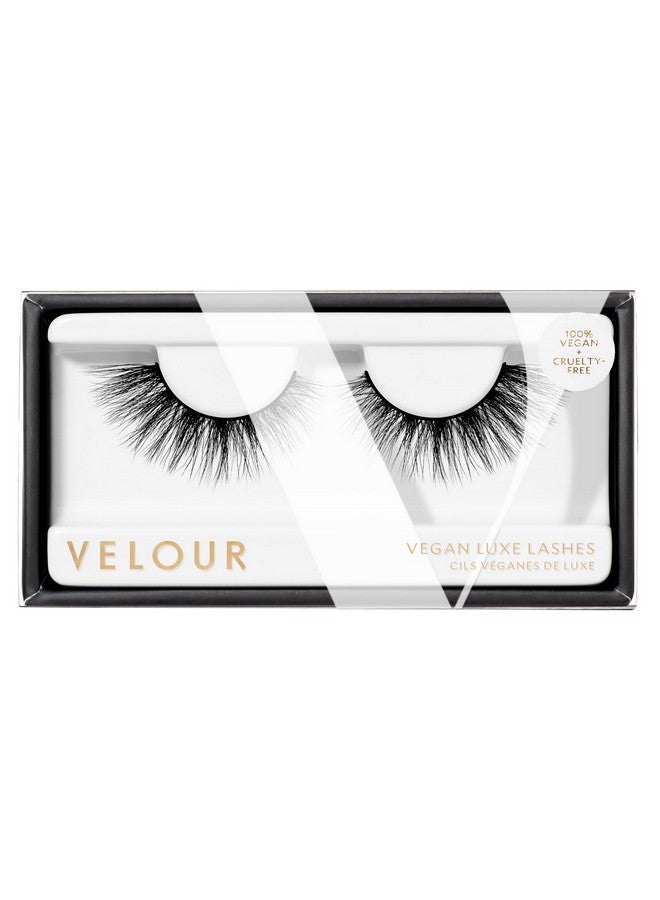 Velour Vegan Luxe Eyelashes Luxurious Natural False Lashes Lightweight Reusable Handmade Fake Lash Extensions Wear Up To 25 Times 100% Vegan Mink Soft And Comfortable All Eye Shapes