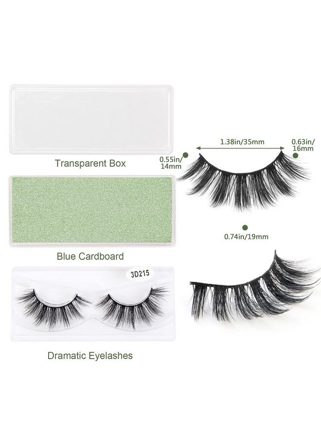 Eyelashes 12 Pairs 1 Style Lashes Wholesale Natural Look Faux Mink False Lashes Pack Handmade Reusable Soft Fake Eyelashes (3D215)