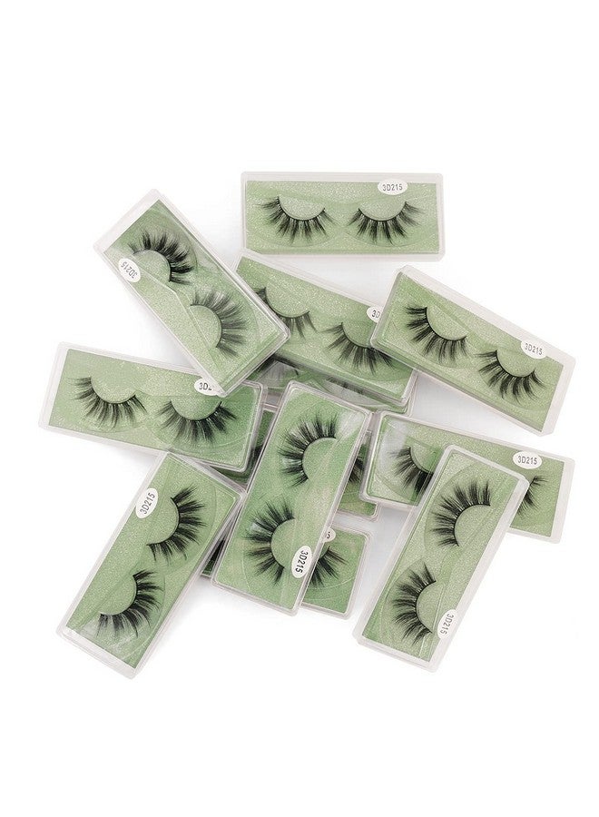 Eyelashes 12 Pairs 1 Style Lashes Wholesale Natural Look Faux Mink False Lashes Pack Handmade Reusable Soft Fake Eyelashes (3D215)