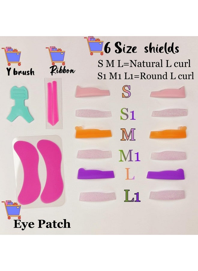 Lash Lift Shields L Curl Matte Eyelash Lifting Pads Grab Lash Firmly 2 Curl Version Silicone Perming Roller For Lash Lift & Tint Cute Perm Rod Easier Lami Lash Lamination Frosted Pad Light Shield