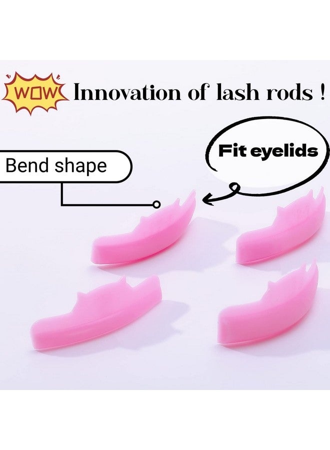 Lash Lift Shields U Curl Eyelash Perm Rod 5 Size Lash Lifting Pad Glue Free On Eyelid Soft Silicone Lamination Rollers Lift Up Eyelash Curl Like Eyelash Extension Look For Sensitive Skin