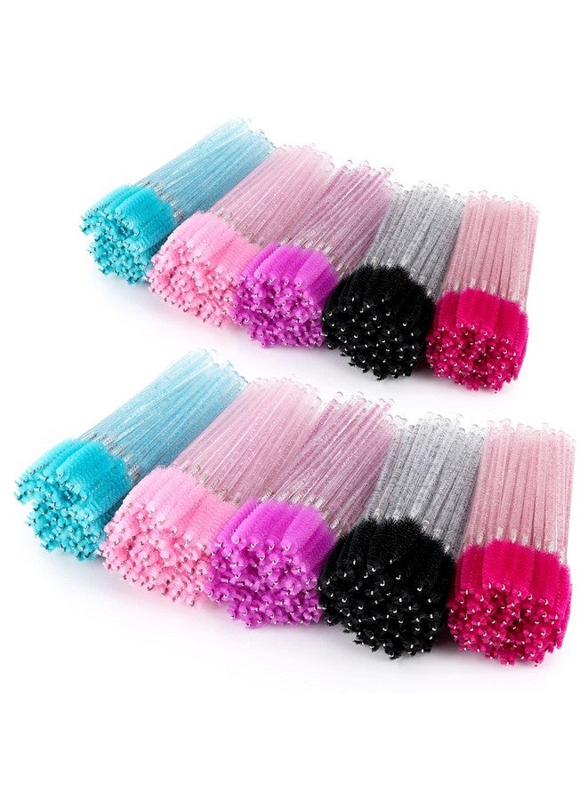 1000 Disposable Mascara Wands Eyelash Brush Spoolies For Eyebrow Eye Lash Extension Colorful