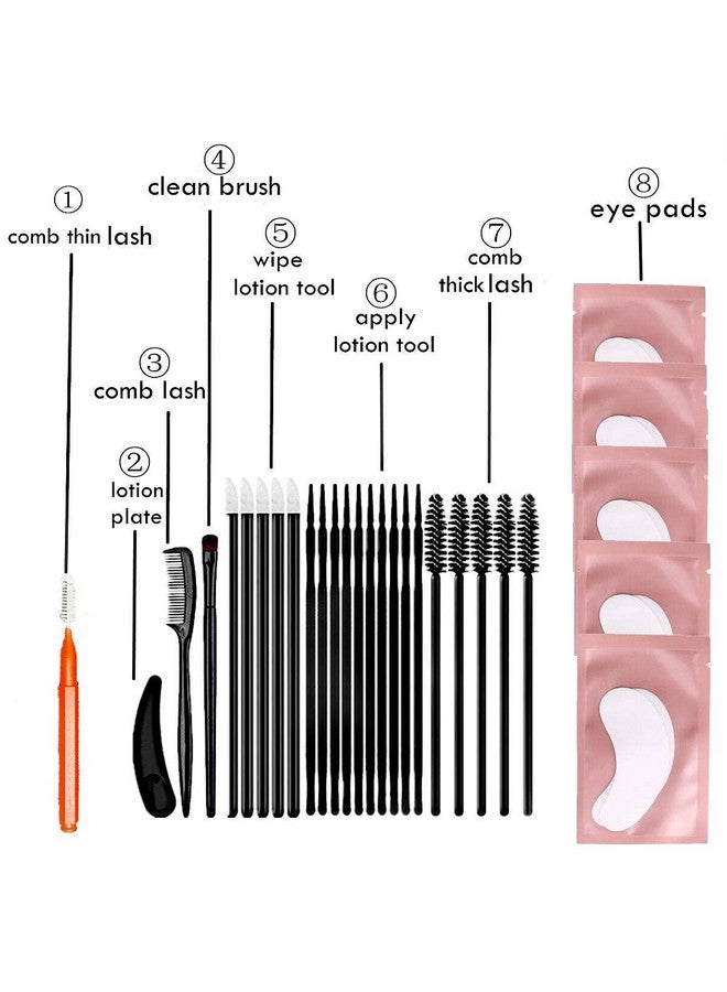 Lash Lift Tools Eyelash Lifting Supplies Brow Lamination Brushes Diy Lash Lifting Eye Pads At Home Full Lash And Eyebrow Brush Kit Eyelash Extension Supply Eyebrow Perm Parts