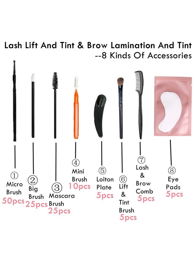 Lash Lift Tools Eyelash Lifting Supplies Brow Lamination Brushes Diy Lash Lifting Eye Pads At Home Full Lash And Eyebrow Brush Kit Eyelash Extension Supply Eyebrow Perm Parts