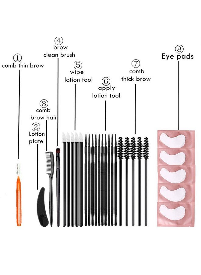 Lash Lift Tools Eyelash Lifting Supplies Brow Lamination Brushes Diy Lash Lifting Eye Pads At Home Full Lash And Eyebrow Brush Kit Eyelash Extension Supply Eyebrow Perm Parts