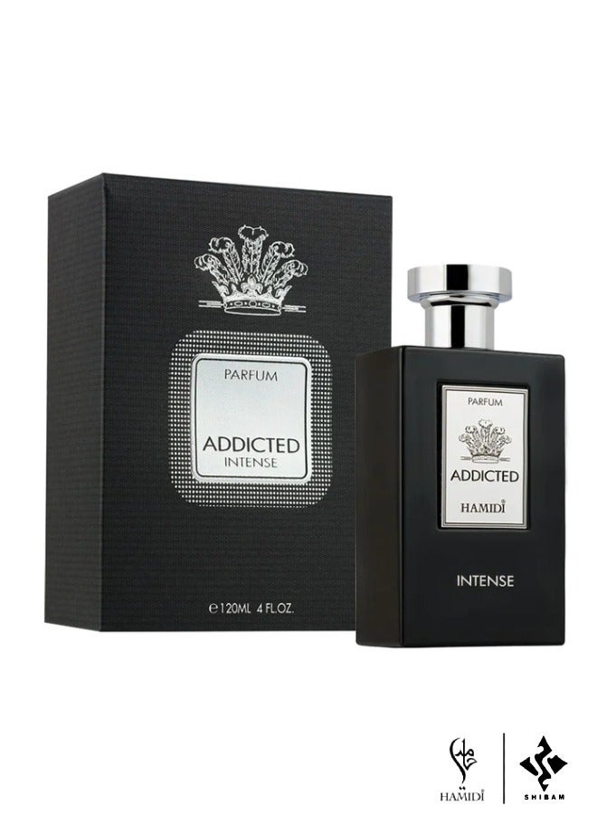 Luxurious Bundle Offer Fragrance Gift Set For Men - Addicted Intense Eau De Parfum 120ml & Oud Musk Shower Gel 500ml (assorted)