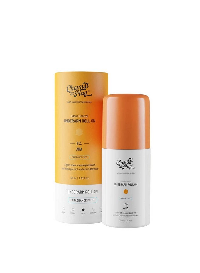 Underarm Rollon With 5% Lactic Acid 1% Mandelic Acidprevents Odour Brightens Skin & Exfoliates Underarmfragrancefree For Sensitive Skinalcohol & Aluminium Free1.3 Ounce