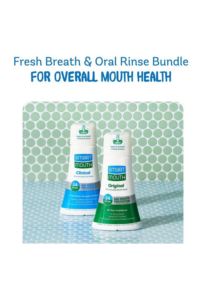 Original Activated And Clinical Dds (Gum & Plaque) 24 Hour Fresh Breath Rinse 2 Bottles 2.51 Pound