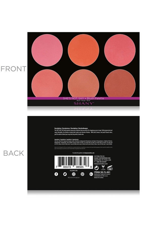 The Masterpiece 6 Colors Large Makeup Blush Palette She'S Not Shy