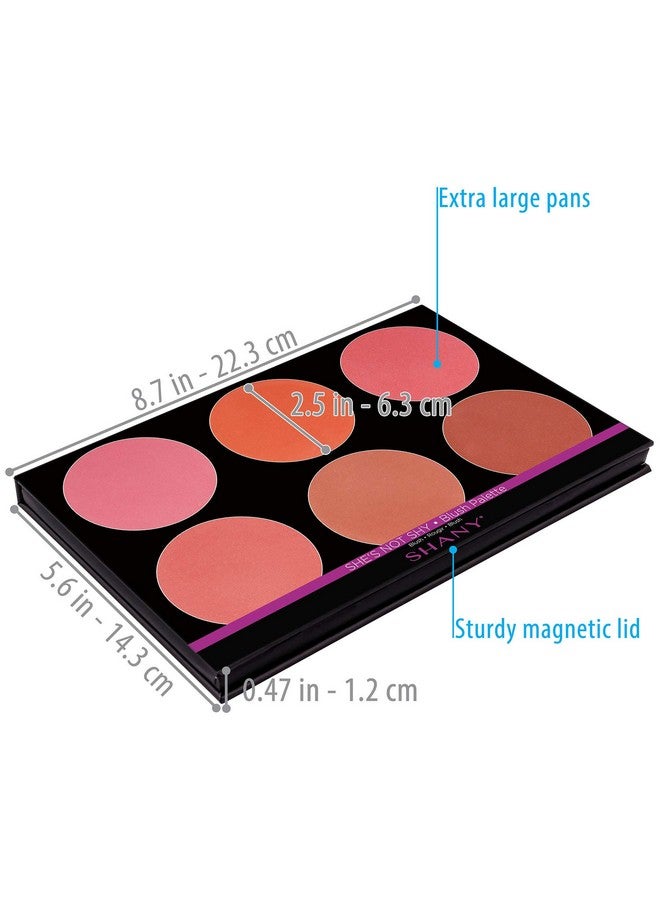 The Masterpiece 6 Colors Large Makeup Blush Palette She'S Not Shy