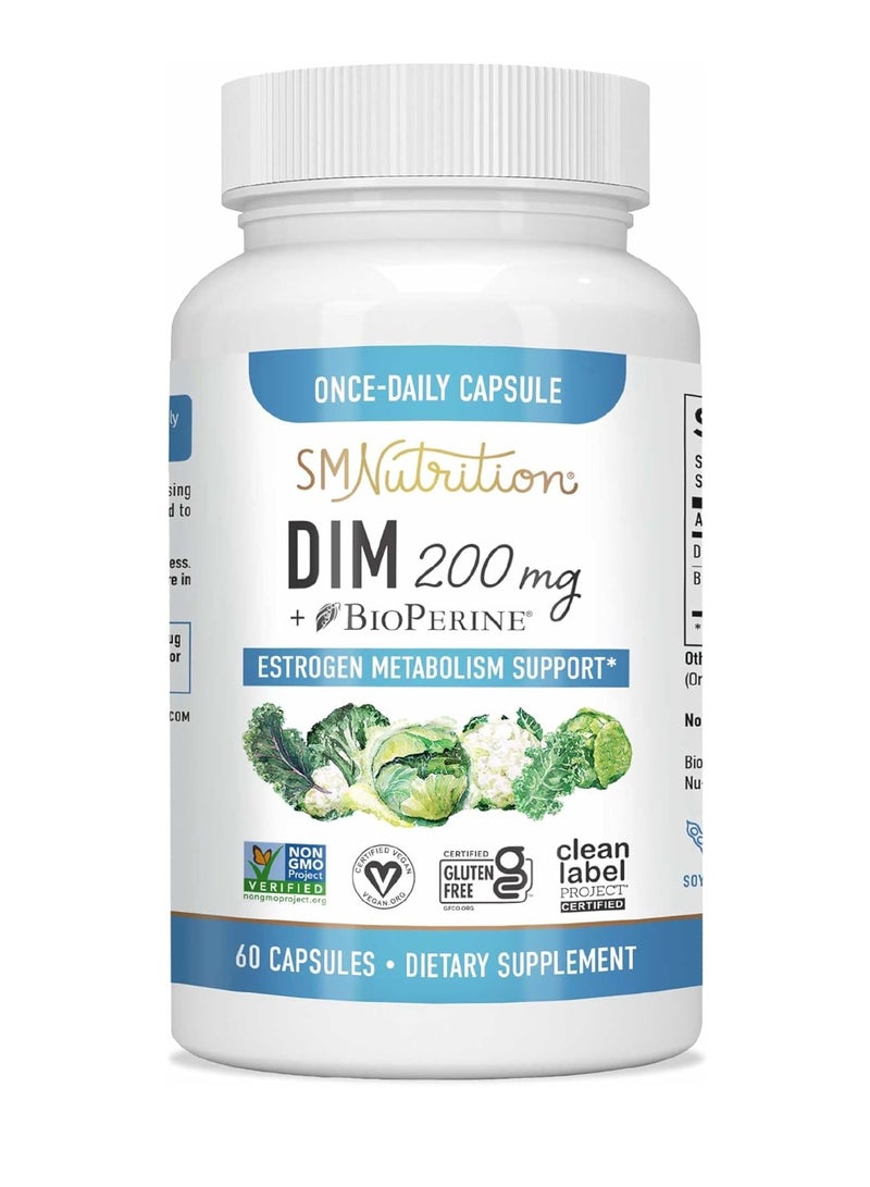 SM Nutrition DIM 200mg BIO Perine 60 Caps