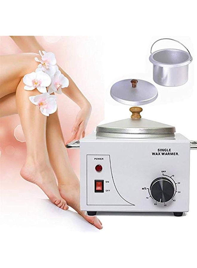 Single Container, Hot Wax Heater Depilatory Machine Temperature Adjustable Paraffin Removal Hot Melting Skin Care