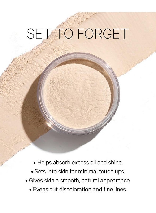 Smooth & Set Loose Powder With Puff: Universal Shade All Skin Types & Tones. Sheer Lightweight Blends Well Blurs Imperfections Reduces Shine. Makeup Artist Go To For Even Skin Finish