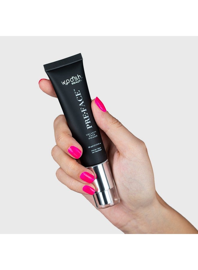 Beauty Pre•Face Velvety Face Primer Hydrating & Long Lasting Vegan Pore Minimizer & Wrinkle Filler Grips Your Makeup (Full Size 30 Ml)