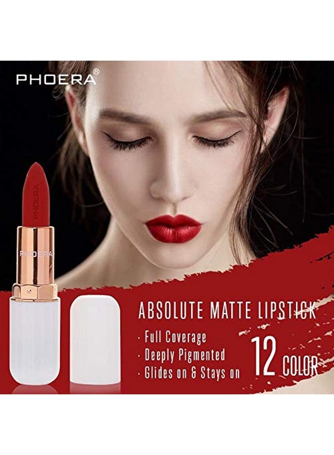 Absolute Velvet Matte Lipstick Long Lasting Waterproof Pigment Makeup (102 Nude)