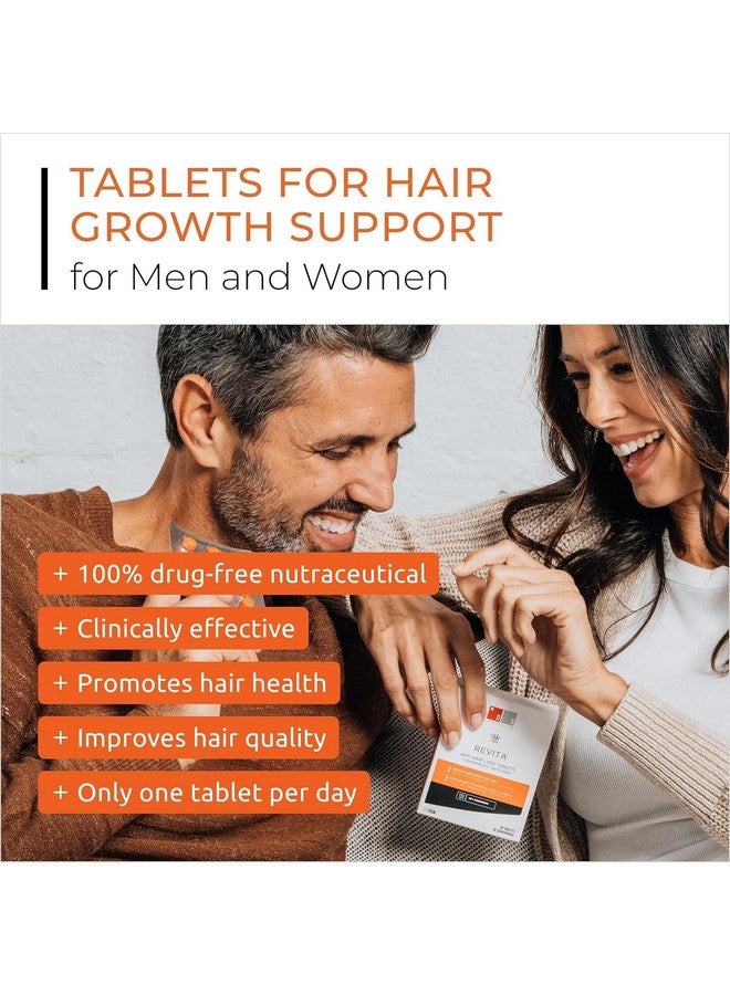 Revita Tablets Hair Supplement For Hair Growth Support Zinc Iron Magnesium Melatonin Vitamin D & Biotin Vitamins For Women & Men Hair Vitamins For Thicker Hair Growth Hair Care
