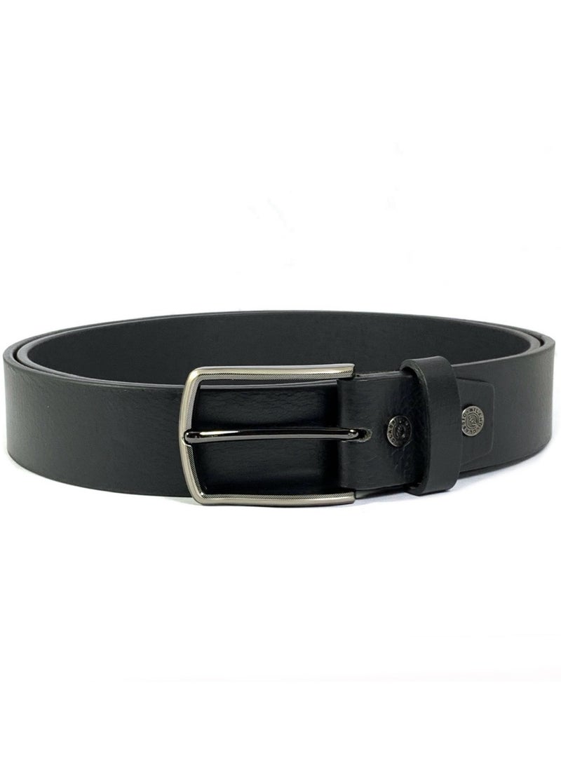 CLASSIC MILANO® Genuine Leather Belt Men in an elegant GIFT BOX; Classic Jean Belt; Belts for men Mens belt Leather; Pin Buckle 35MM