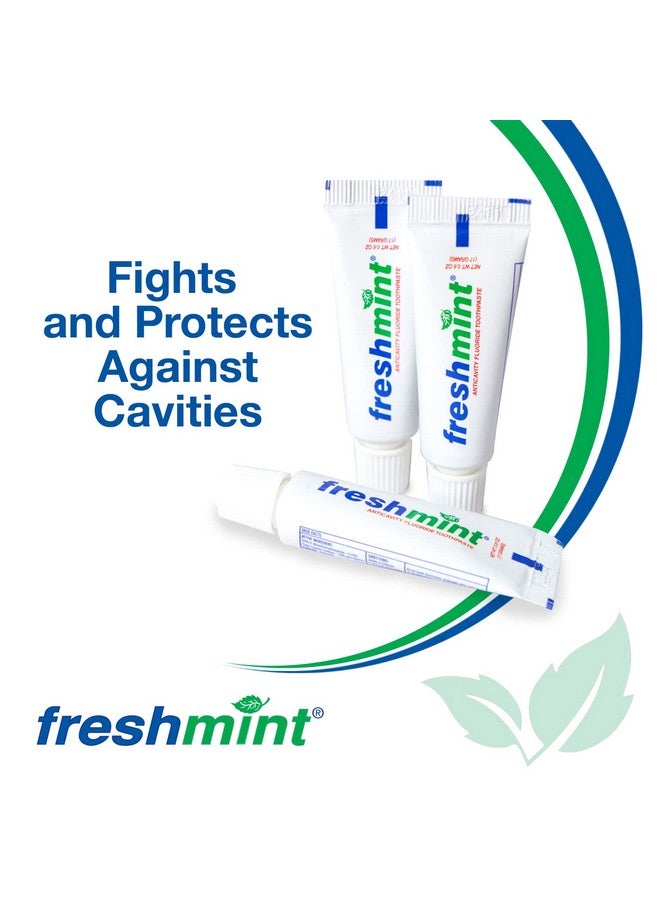 144 Tubes Of Freshmint® 0.6 Oz. Anticavity Fluoride Toothpaste Tubes Do Not Have Individual Boxes For Extra Savings Travel Size