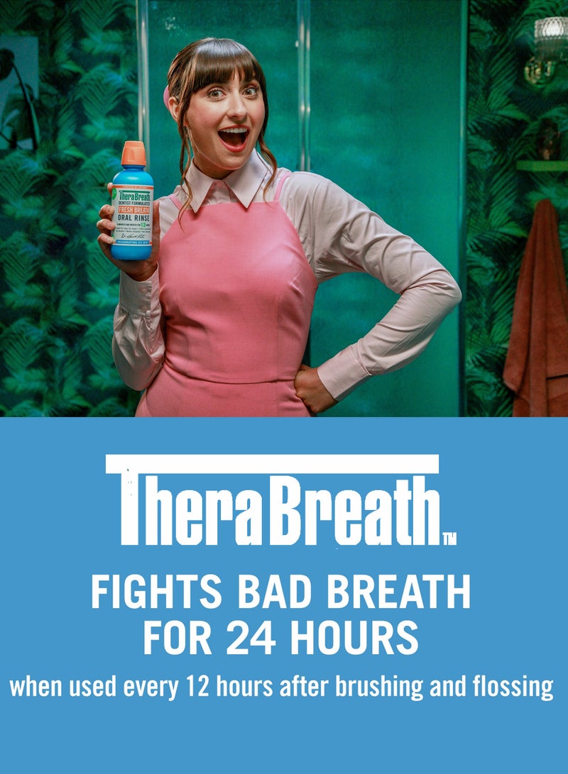 Fresh Breath Oral Rinse Invigorating ICY Mint Flavor 473 ml