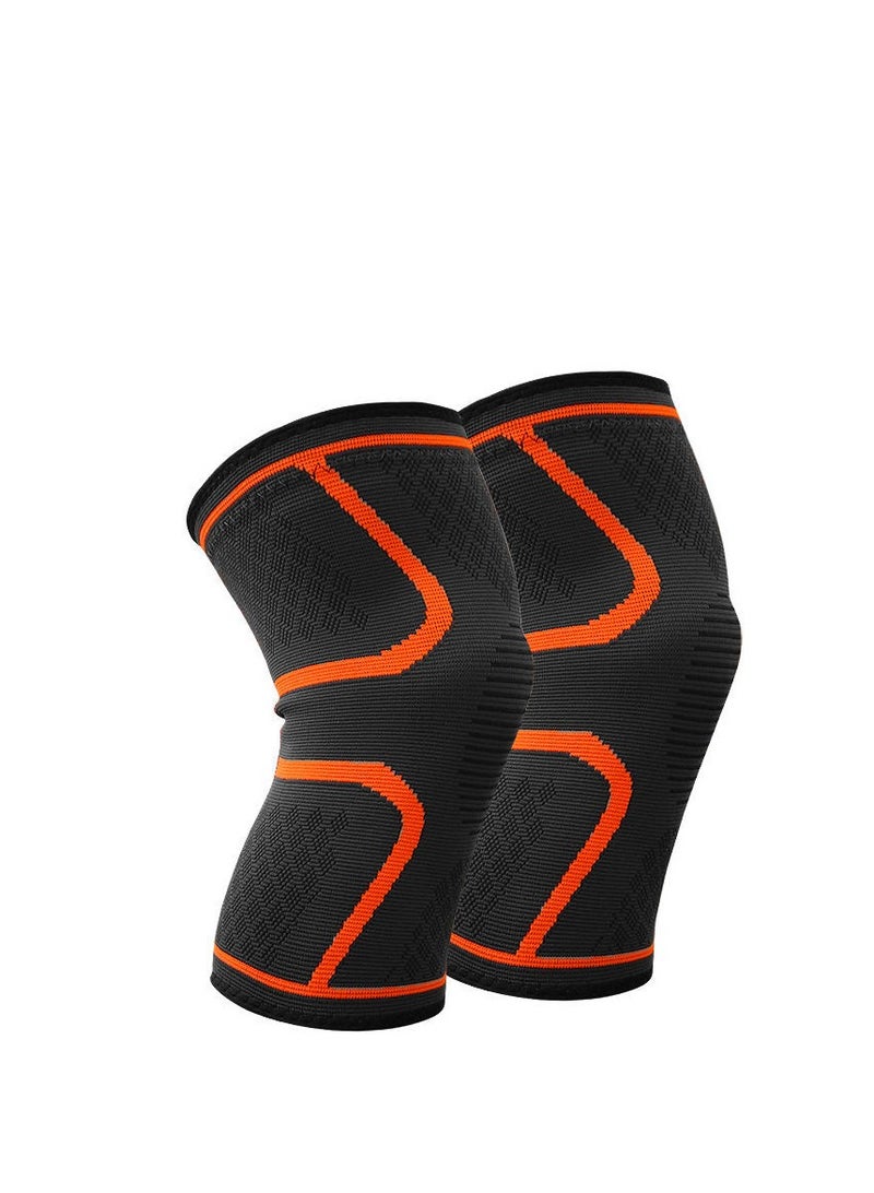 1 Pair Of Sports Running Basketball Riding Mountaineering Fitness Non-slip Warm Knee Cover