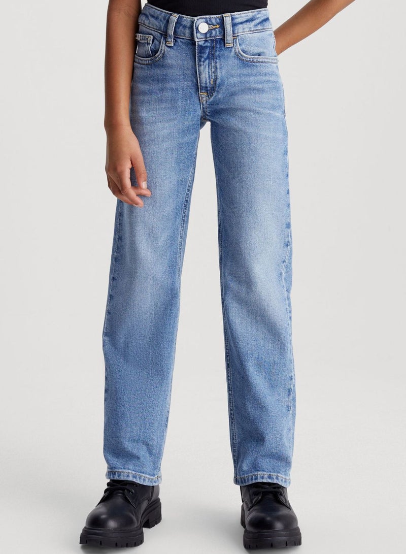 Youth Mid Wash Jeans