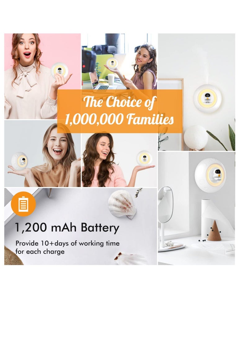 Astronaut Humidifier, Aromatherapy Diffuser Noise-Free Diffuser, with 7 Colors, for Home, Yoga Studio, Gym, Office Decor (White Astronaut)