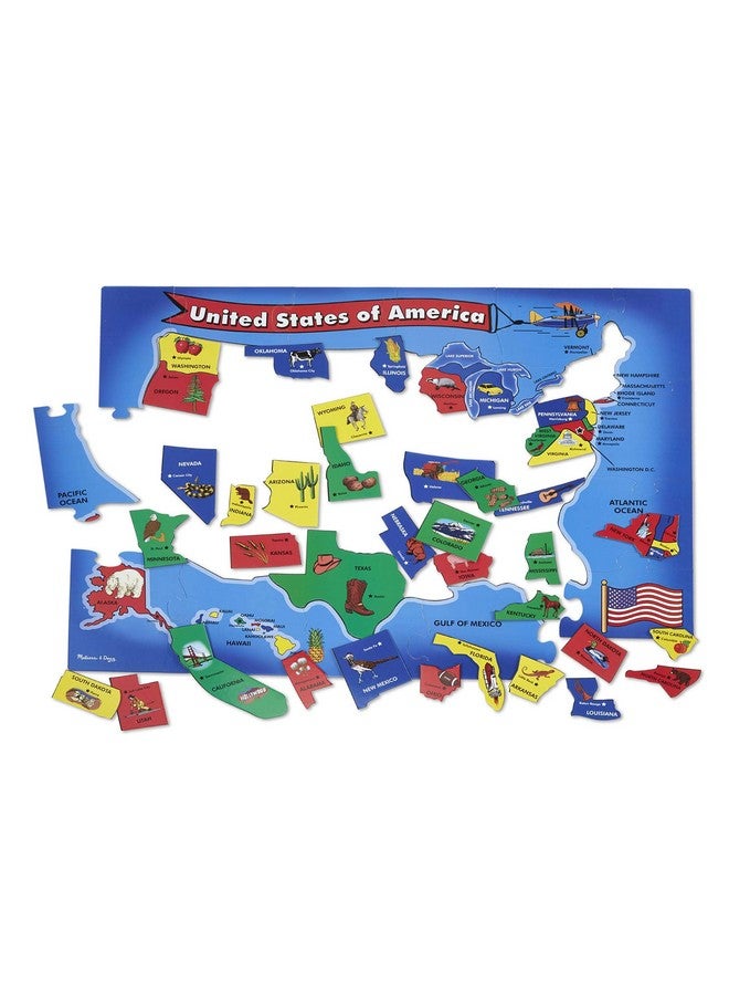Usa Map Floor Puzzle (51 Pcs 2 X 3 Feet) Multi