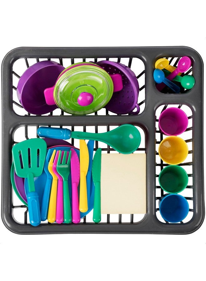 Toy Plates And Dishes For Kitchen Set 27Pcs Realistic Toys For Children Kitchen Cooking Utensil Set Kids Cooking Utensils Toddler Toys For Girls Cooking Set Plastic Kitchen Utensil Girls Toys