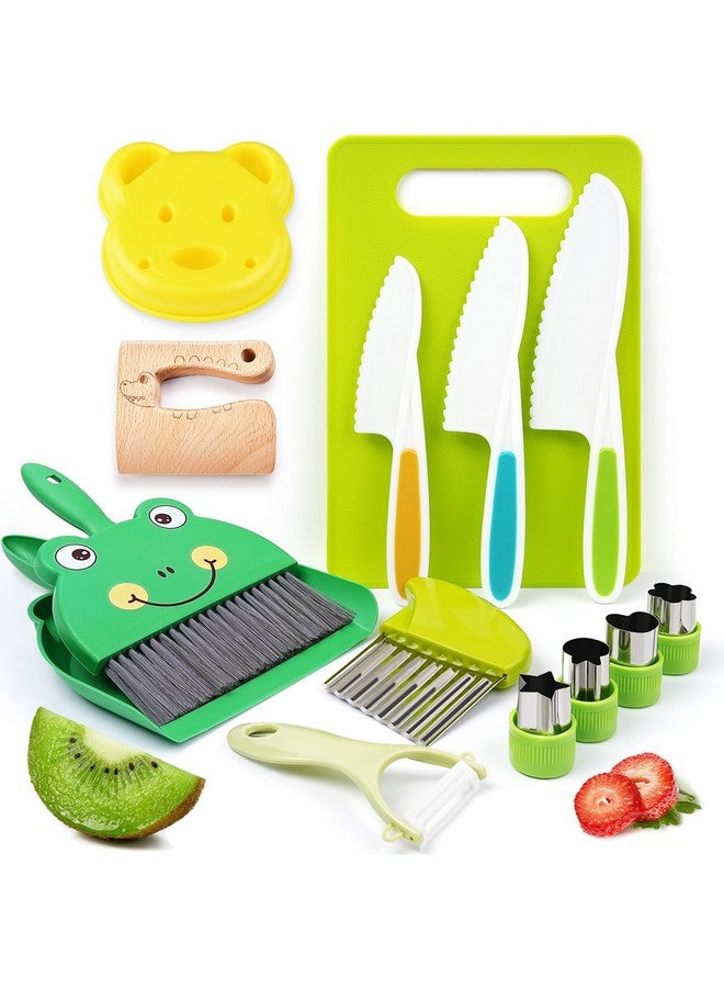 Montessori Kitchen Tools13Pcs Toddler Toys Kids Cooking Sets Real With Safe Knife Set Gift For 2345678 Years Old