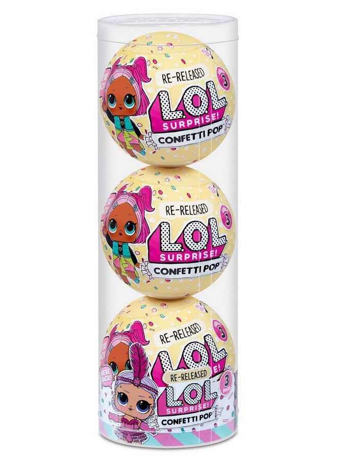 Confetti Pop 3 Pack Showbaby 3 Rereleased Dolls Each With 9 Surpr