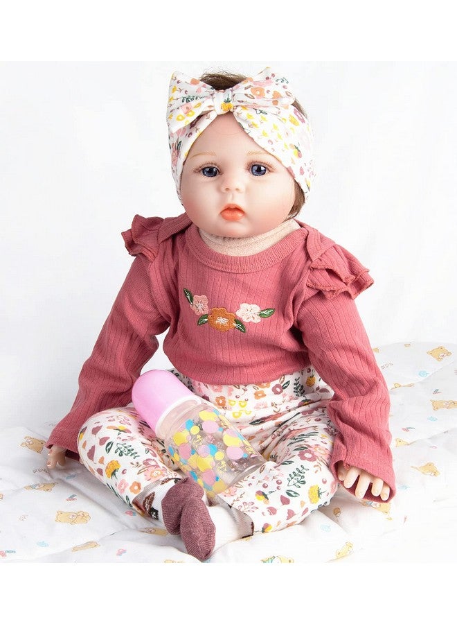 Reborn Baby Doll Clothes 22 Inch Girl Outfit Accessories For 2022 Inch Reborn Doll Baby Girl Doll Clothes 4Pcs Set